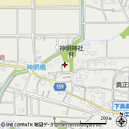 岐阜県本巣市下真桑677周辺の地図