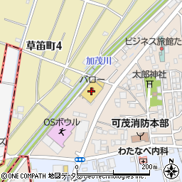 バロー太田店周辺の地図