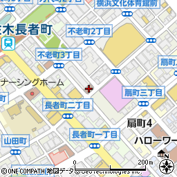 横浜市不老町地域ケアプラザ周辺の地図