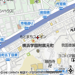 銀座伊東屋・横浜元町周辺の地図