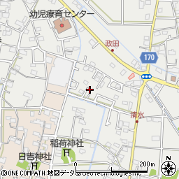 岐阜県本巣市政田2302周辺の地図