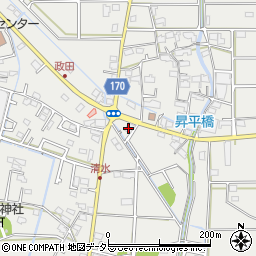 岐阜県本巣市政田2653周辺の地図