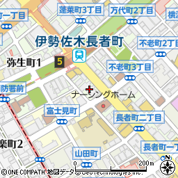 株式会社三徳長者町店周辺の地図