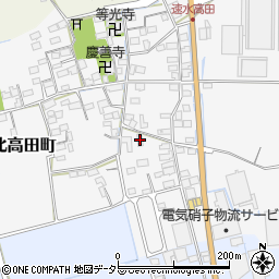 滋賀県長浜市湖北高田町208-2周辺の地図