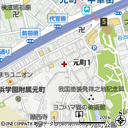エルベシャプリエ・横浜元町周辺の地図