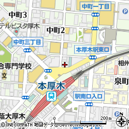 奥羽本荘 本厚木店周辺の地図