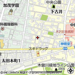 美濃加茂市役所　古井第二保育園周辺の地図