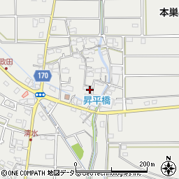 岐阜県本巣市政田2687周辺の地図