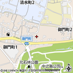 岐阜県美濃加茂市御門町周辺の地図