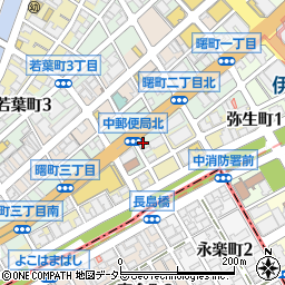 神奈川県横浜市中区曙町2丁目28周辺の地図