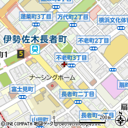 横浜長者町郵便局周辺の地図