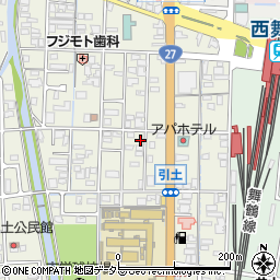 京都府舞鶴市引土166周辺の地図