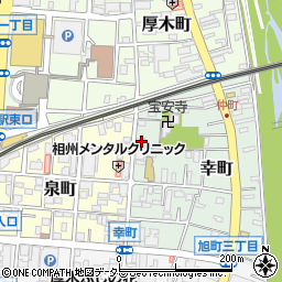 神奈川県厚木市幸町11-1周辺の地図