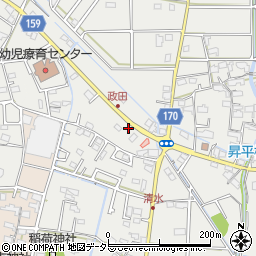 岐阜県本巣市政田2437周辺の地図