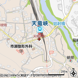 天竜峡駅周辺の地図