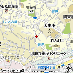 新坂周辺の地図