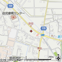 岐阜県本巣市政田2440周辺の地図