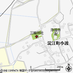 三輪神社周辺の地図