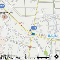 岐阜県本巣市政田2467周辺の地図