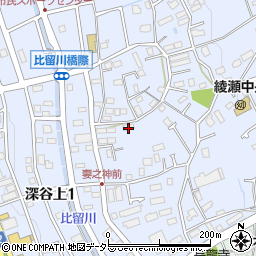 神奈川県綾瀬市深谷上6丁目32周辺の地図