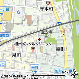 神奈川県厚木市幸町11-2周辺の地図