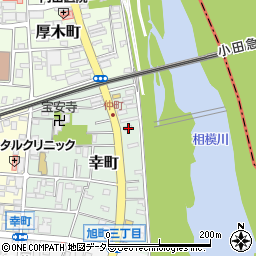 神奈川県厚木市幸町9-2周辺の地図