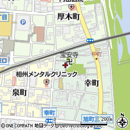 神奈川県厚木市幸町11-10周辺の地図