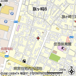 鳥取県米子市旗ヶ崎7丁目周辺の地図
