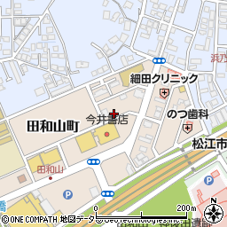 ａｕショップ松江田和山周辺の地図