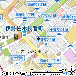 鍵の出張救急車　横浜市中区長者町営業所２４時間受付センター周辺の地図