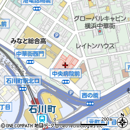 JCHO横浜中央病院周辺の地図
