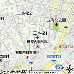 〒683-0842 鳥取県米子市三本松の地図