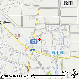 岐阜県本巣市政田2701周辺の地図