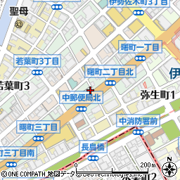 神奈川県横浜市中区曙町2丁目21周辺の地図