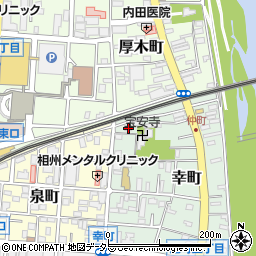 神奈川県厚木市幸町11-6周辺の地図
