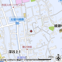 神奈川県綾瀬市深谷上6丁目35周辺の地図