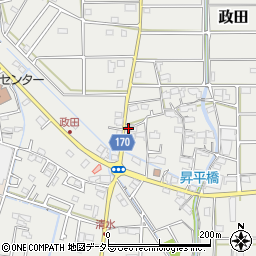 岐阜県本巣市政田2716周辺の地図