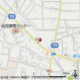 岐阜県本巣市政田2460周辺の地図