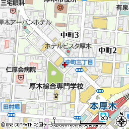 寿司居酒屋 七福 本厚木店周辺の地図