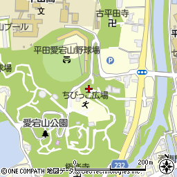 平田薬師周辺の地図