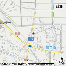 岐阜県本巣市政田2717周辺の地図