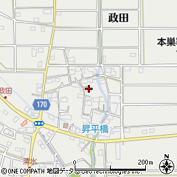 岐阜県本巣市政田2706周辺の地図