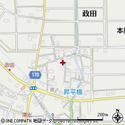 岐阜県本巣市政田2711周辺の地図