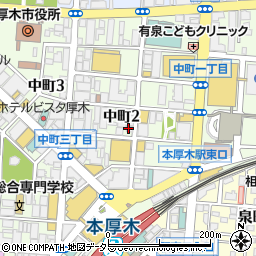 韓国居酒屋 Akatsuki あかつき 本厚木店周辺の地図