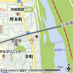 神奈川県厚木市幸町9-10周辺の地図