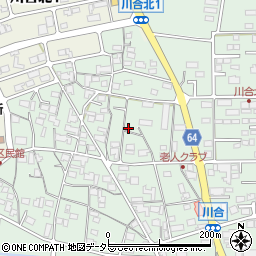 岐阜県可児市川合周辺の地図