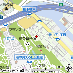 神奈川県横浜市中区新山下1丁目周辺の地図
