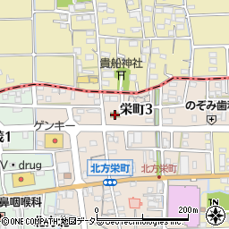 ローソン北方栄町店周辺の地図