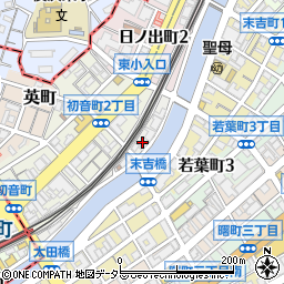 神奈川県横浜市中区黄金町周辺の地図