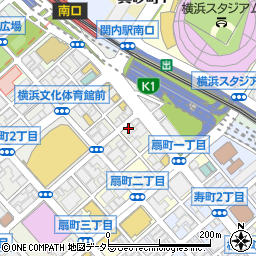 神奈川県横浜市中区翁町周辺の地図